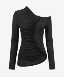 CUFF ウェーブTシャツ [ブラック]