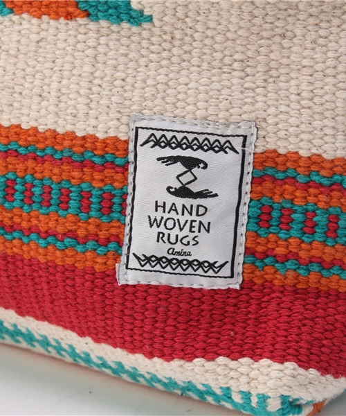 チャイハネ（チャイハネ）の「【チャイハネ】オルテガ柄ミニトートバッグ（トートバッグ・レディース・レッド/グリーン/イエロー/ターコイズブルー/オフホワイト/パープル・FREE）」の11枚目の写真