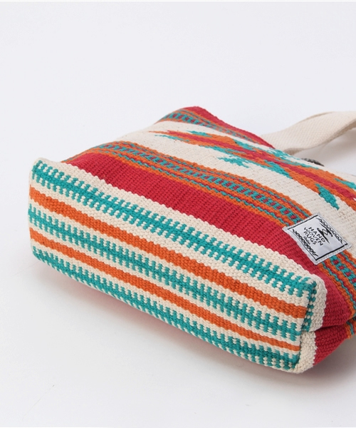 チャイハネ（チャイハネ）の「【チャイハネ】オルテガ柄ミニトートバッグ（トートバッグ・レディース・レッド/グリーン/イエロー/ターコイズブルー/オフホワイト/パープル・FREE）」の12枚目の写真