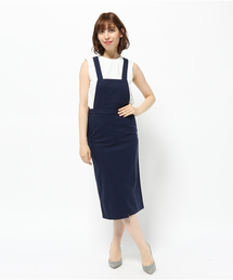 NATURAL BEAUTY BASIC | テンセルツイルピナフォーワンピース(ワンピース)