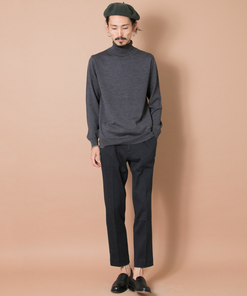 URBAN RESEARCH(アーバンリサーチ)の「UR ウールブレンドポンチトラウザー(その他パンツ・メンズ・ネイビー/チャコールグレー・SMALL/LARGE/MEDIUM)」の7枚目の写真