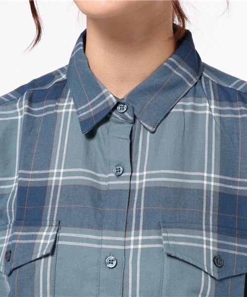 MOUSSY（マウジー）の「OVERSIZE CHECK SHIRT（シャツ/ブラウス・レディース・ブラック系その他/レッド系その他/ブルー系その他・FREE）」の7枚目の写真