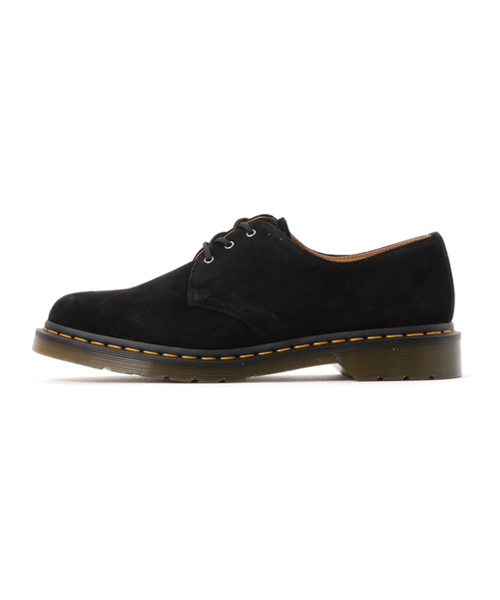 Dr. Martens（ドクターマーチン）の「Dr.Martens ドクターマーチン 1461 SUEDE 3 EYE 1461 スエード 3アイレットシューズ 21471001 BLACK（ブーツ・メンズ・ブラック・5/7/4/6/8/9/10/3）」の2枚目の写真