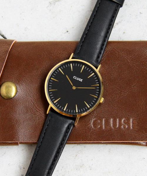 BEAUTY&YOUTH UNITED ARROWS(ビューティーアンドユースユナイテッドアローズ)の「<CLUSE>∴レザー38mmフェイスウォッチ/ゴールドカラー(アナログ腕時計・レディース・ブラック/ライトグレー/ダークブラウン・FREE)」の8枚目の写真