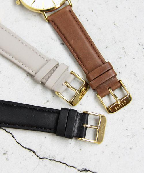 BEAUTY&YOUTH UNITED ARROWS(ビューティーアンドユースユナイテッドアローズ)の「<CLUSE>∴レザー38mmフェイスウォッチ/ゴールドカラー(アナログ腕時計・レディース・ブラック/ライトグレー/ダークブラウン・FREE)」の5枚目の写真