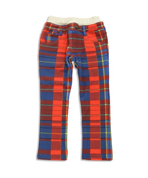 BREEZE（ブリーズ）の「あったか裏シャギーチェックパンツ 10分丈（その他パンツ・キッズ・マスタード/ブラック/レッド・110/130/100/120/80/90/140/95）」の3枚目の写真