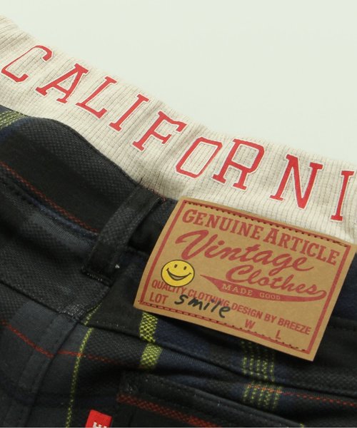 BREEZE（ブリーズ）の「あったか裏シャギーチェックパンツ 10分丈（その他パンツ・キッズ・マスタード/ブラック/レッド・110/130/100/120/80/90/140/95）」の16枚目の写真