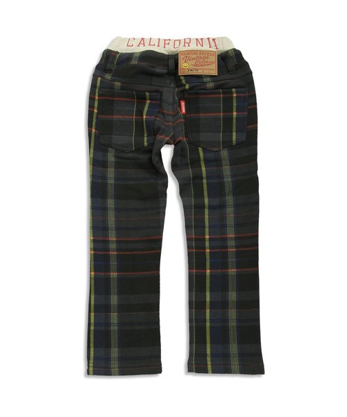 BREEZE（ブリーズ）の「あったか裏シャギーチェックパンツ 10分丈（その他パンツ・キッズ・マスタード/ブラック/レッド・110/130/100/120/80/90/140/95）」の8枚目の写真