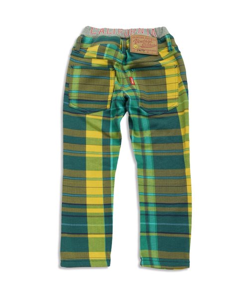 BREEZE（ブリーズ）の「あったか裏シャギーチェックパンツ 10分丈（その他パンツ・キッズ・マスタード/ブラック/レッド・110/130/100/120/80/90/140/95）」の9枚目の写真