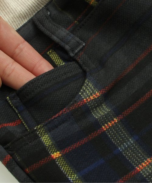 BREEZE（ブリーズ）の「あったか裏シャギーチェックパンツ 10分丈（その他パンツ・キッズ・マスタード/ブラック/レッド・110/130/100/120/80/90/140/95）」の13枚目の写真