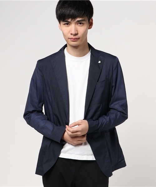 TAGLIATORE ネイビー テーラードジャケット TAGLIATORE（タリアトーレ）の「TAGLIATORE ナイロンジャケット
