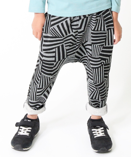 devirock（デビロック）の「【旧モデル】裏毛スウェットサルエルパンツ スウェットパンツ（その他パンツ・キッズ・ネイビー/杢グレー/ブルー/ブラック/ホワイト系その他/カーキ/スモークピンク/カモフラージュ/グレー系その他/ブラック系その他/グリーン系その他・130cm/150cm/160cm/110cm/140cm/120cm/100cm）」の2枚目の写真