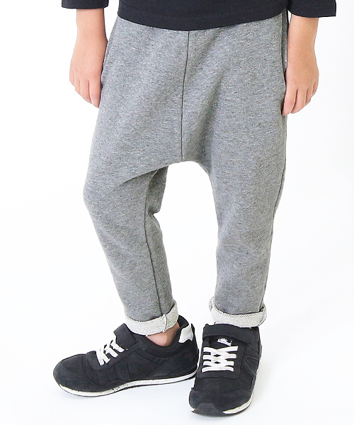 devirock（デビロック）の「【旧モデル】裏毛スウェットサルエルパンツ スウェットパンツ（その他パンツ・キッズ・ネイビー/杢グレー/ブルー/ブラック/ホワイト系その他/カーキ/スモークピンク/カモフラージュ/グレー系その他/ブラック系その他/グリーン系その他・130cm/150cm/160cm/110cm/140cm/120cm/100cm）」の5枚目の写真