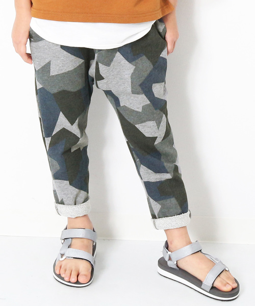 devirock（デビロック）の「【旧モデル】裏毛スウェットサルエルパンツ スウェットパンツ（その他パンツ・キッズ・ネイビー/杢グレー/ブルー/ブラック/ホワイト系その他/カーキ/スモークピンク/カモフラージュ/グレー系その他/ブラック系その他/グリーン系その他・130cm/150cm/160cm/110cm/140cm/120cm/100cm）」の6枚目の写真