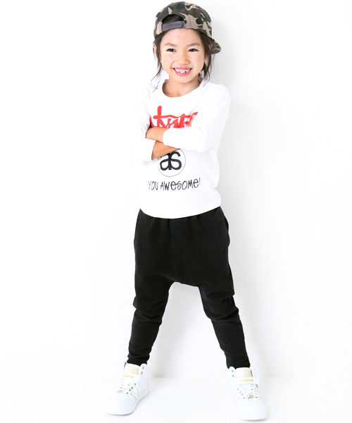 devirock（デビロック）の「【旧モデル】裏毛スウェットサルエルパンツ スウェットパンツ（その他パンツ・キッズ・ネイビー/杢グレー/ブルー/ブラック/ホワイト系その他/カーキ/スモークピンク/カモフラージュ/グレー系その他/ブラック系その他/グリーン系その他・130cm/150cm/160cm/110cm/140cm/120cm/100cm）」の18枚目の写真