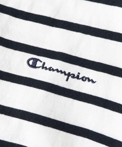 Champion(チャンピオン)の「 UR Champion×URBAN RESEARCH 別注ボーダーカットソー(Tシャツ/カットソー・レディース・ネイビー/ホワイト/ライトグレー・FREE)」の9枚目の写真