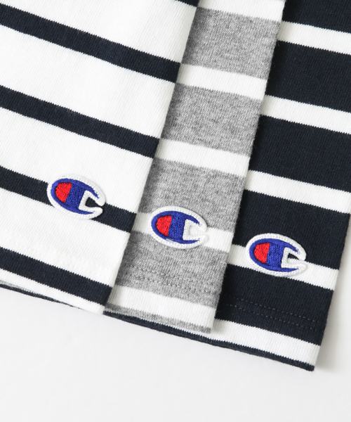 Champion(チャンピオン)の「 UR Champion×URBAN RESEARCH 別注ボーダーカットソー(Tシャツ/カットソー・レディース・ネイビー/ホワイト/ライトグレー・FREE)」の13枚目の写真