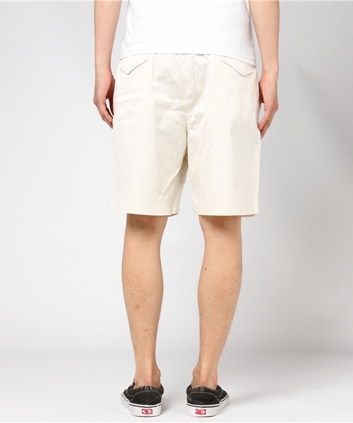 CIAOPANIC（チャオパニック）の「60/2ギャバジンミリタリー2タックワイドショーツ（チノパンツ・メンズ・オフホワイト/ベージュ/ネイビー・LARGE/SMALL/MEDIUM）」の10枚目の写真