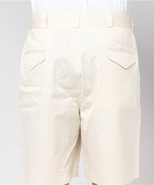 CIAOPANIC（チャオパニック）の「60/2ギャバジンミリタリー2タックワイドショーツ（チノパンツ・メンズ・オフホワイト/ベージュ/ネイビー・LARGE/SMALL/MEDIUM）」の13枚目の写真