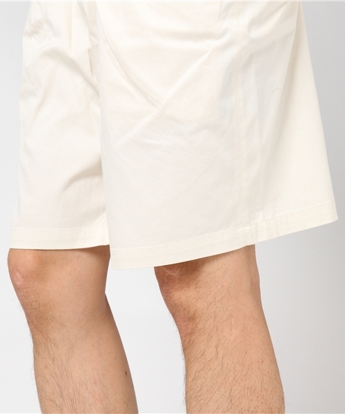 CIAOPANIC（チャオパニック）の「60/2ギャバジンミリタリー2タックワイドショーツ（チノパンツ・メンズ・オフホワイト/ベージュ/ネイビー・LARGE/SMALL/MEDIUM）」の6枚目の写真