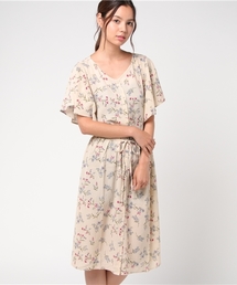 LBC | プリント前開きワンピース                     (ワンピース)