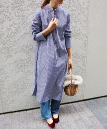 THOMAS MASON スキッパーシャツワンピース◆