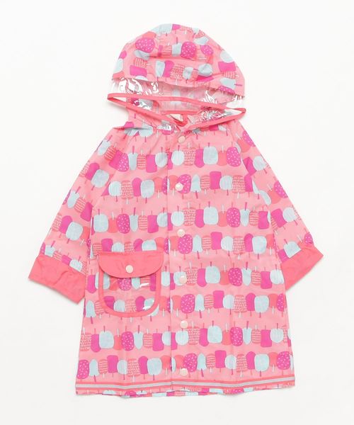 RAGMART(ラグマート)の「レインコート(レインコート/ポンチョ・キッズ・ピンク/グリーン/ブルー・95cm/90cm/90㎝)」の3枚目の写真