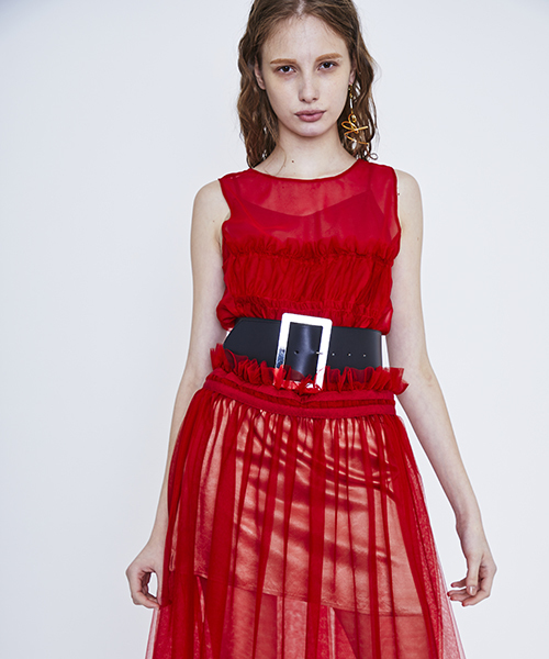 UNITED TOKYO(ユナイテッドトウキョウ)の「ウエストマークベルト(ベルト・レディース・グレー/ブラック・1)」の6枚目の写真