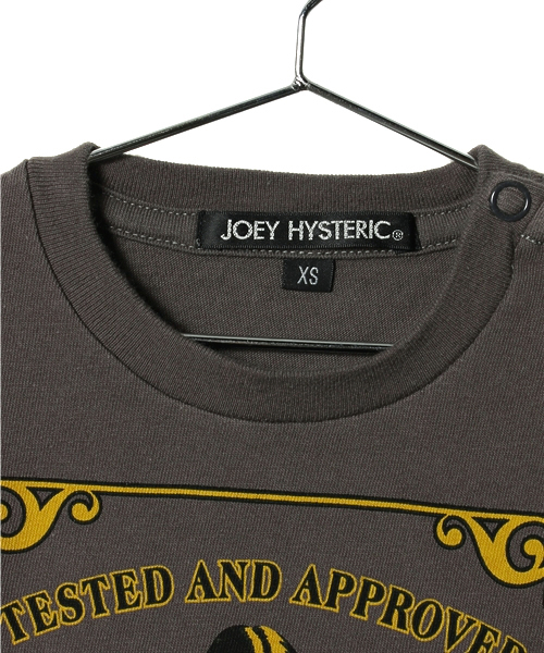 JOEY HYSTERIC（ジョーイヒステリック）の「WINDOW PAINT pt T-SH（Tシャツ/カットソー・キッズ・チャコールグレー/オレンジ/ホワイト・X-SMALL/SMALL/MEDIUM）」の5枚目の写真