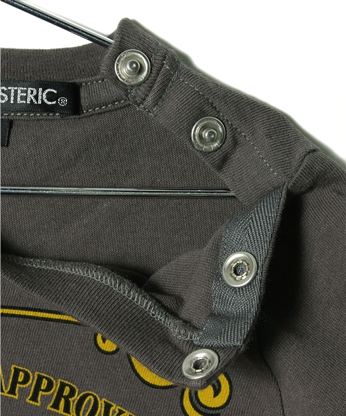 JOEY HYSTERIC（ジョーイヒステリック）の「WINDOW PAINT pt T-SH（Tシャツ/カットソー・キッズ・チャコールグレー/オレンジ/ホワイト・X-SMALL/SMALL/MEDIUM）」の8枚目の写真