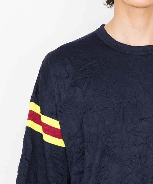 Name.(ネーム)の「【Name.】フットボールハーフスリーブTシャ / U-18SS-007NMC(Tシャツ/カットソー・メンズ・ネイビー/バーガンディー・1/0)」の7枚目の写真