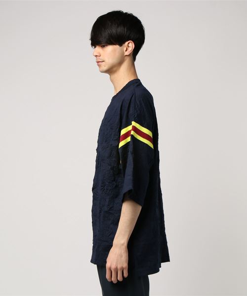 Name.(ネーム)の「【Name.】フットボールハーフスリーブTシャ / U-18SS-007NMC(Tシャツ/カットソー・メンズ・ネイビー/バーガンディー・1/0)」の4枚目の写真