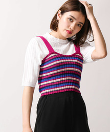 WEGO/ニットリブビスチェ