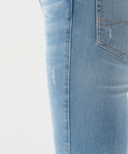 BAYFLOW（ベイフロー）の「スリムスキニーダメージデニム 18AW（デニムパンツ・レディース・チャコール/サックスブルー/インディゴブルー・26inch/23inch/24inch/22inch/25inch）」の17枚目の写真