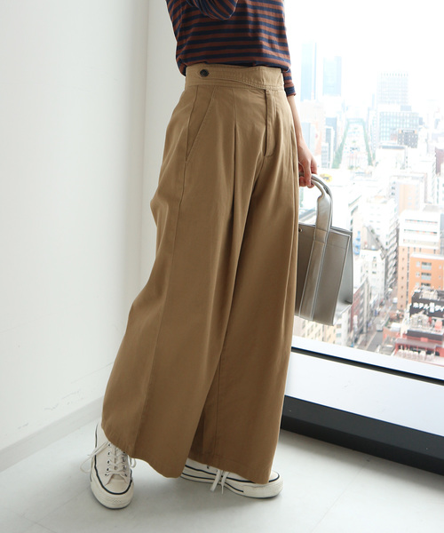 AMERICAN HOLIC（アメリカンホリック）の「綿ツイルグルカワイドパンツ（その他パンツ・レディース・チャコールグレー/ベージュ/カーキ・MEDIUM/LARGE）」の5枚目の写真