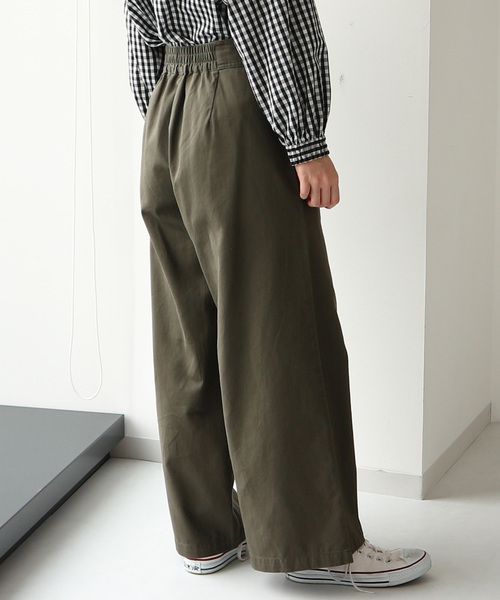 AMERICAN HOLIC（アメリカンホリック）の「綿ツイルグルカワイドパンツ（その他パンツ・レディース・チャコールグレー/ベージュ/カーキ・MEDIUM/LARGE）」の10枚目の写真