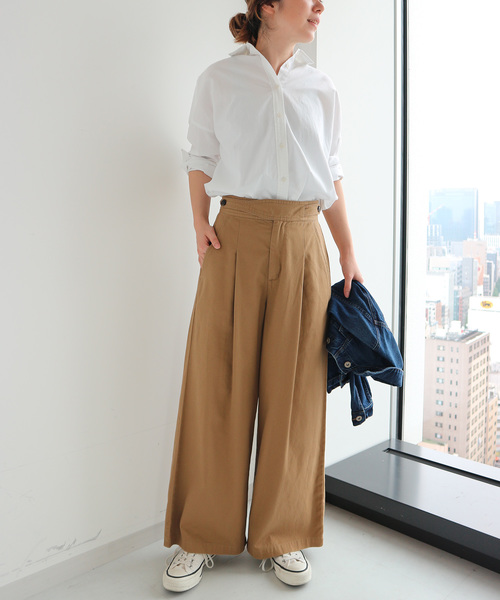 AMERICAN HOLIC（アメリカンホリック）の「綿ツイルグルカワイドパンツ（その他パンツ・レディース・チャコールグレー/ベージュ/カーキ・MEDIUM/LARGE）」の14枚目の写真