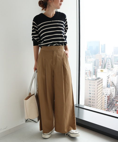 AMERICAN HOLIC（アメリカンホリック）の「綿ツイルグルカワイドパンツ（その他パンツ・レディース・チャコールグレー/ベージュ/カーキ・MEDIUM/LARGE）」の15枚目の写真