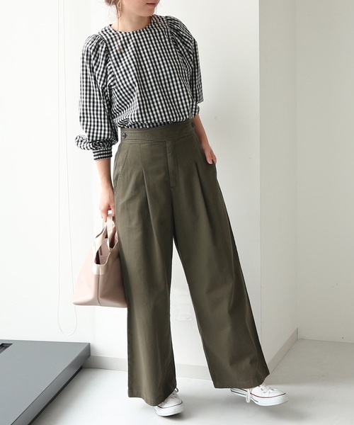 AMERICAN HOLIC（アメリカンホリック）の「綿ツイルグルカワイドパンツ（その他パンツ・レディース・チャコールグレー/ベージュ/カーキ・MEDIUM/LARGE）」の22枚目の写真