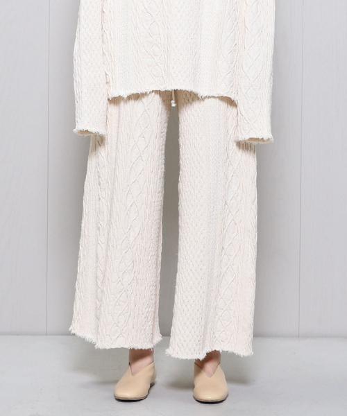 R JUBILEE（アールジュビリー）の「＜R JUBILEE＞CABLE PANTS