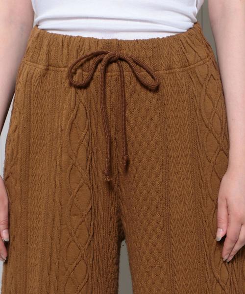 今ならほぼ即納！ R JUBILEE（アールジュビリー）の「＜R JUBILEE＞CABLE PANTS パンツ
