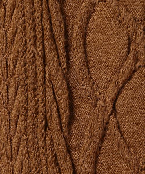 R JUBILEE（アールジュビリー）の「＜R JUBILEE＞CABLE PANTS/パンツ.（その他パンツ・レディース・オフホワイト/モカ・SMALL）」の9枚目の写真