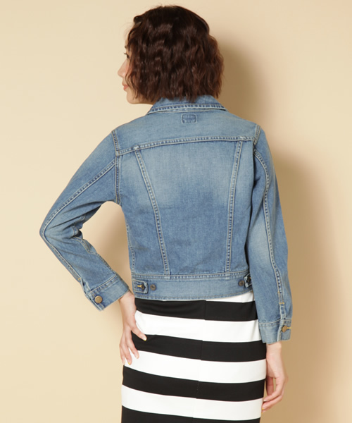 Lee（リー）の「[Lee(リー)] Gジャン（デニムジャケット・レディース・ホワイト/ライトブルー/ネイビー・SMALL/MEDIUM）」の6枚目の写真