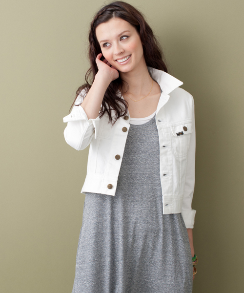 Lee（リー）の「[Lee(リー)] Gジャン（デニムジャケット・レディース・ホワイト/ライトブルー/ネイビー・SMALL/MEDIUM）」の14枚目の写真