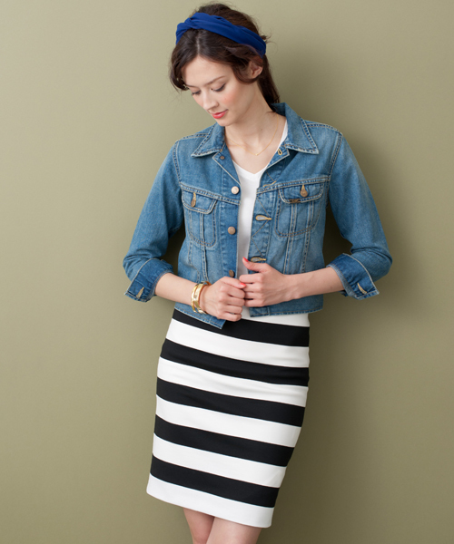 Lee（リー）の「[Lee(リー)] Gジャン（デニムジャケット・レディース・ホワイト/ライトブルー/ネイビー・SMALL/MEDIUM）」の16枚目の写真