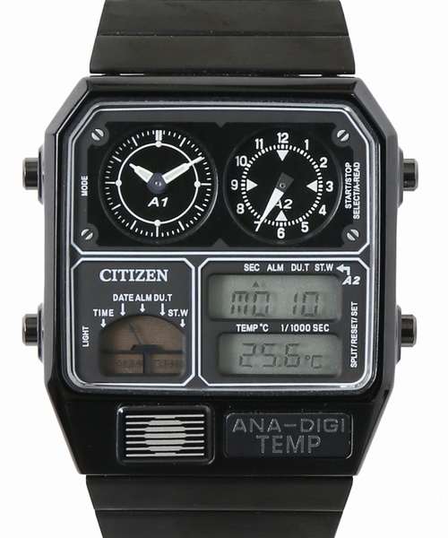 CITIZEN（シチズン）の「CITIZEN ANA-DIGI Ver.3/シチズン アナデジテンプ#（アナログ腕時計・メンズ・ブラック・FREE）」の2枚目の写真