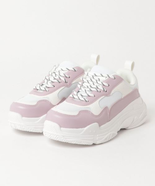 FIG&VIPER(フィグアンドバイパー)の「ダッドスニーカー(スニーカー・レディース・ホワイト/ブラック/イエロー/マルチ/レオパード/レッド/ライトブルー/パープル/ベージュ・SMALL/MEDIUM/LARGE)」の5枚目の写真