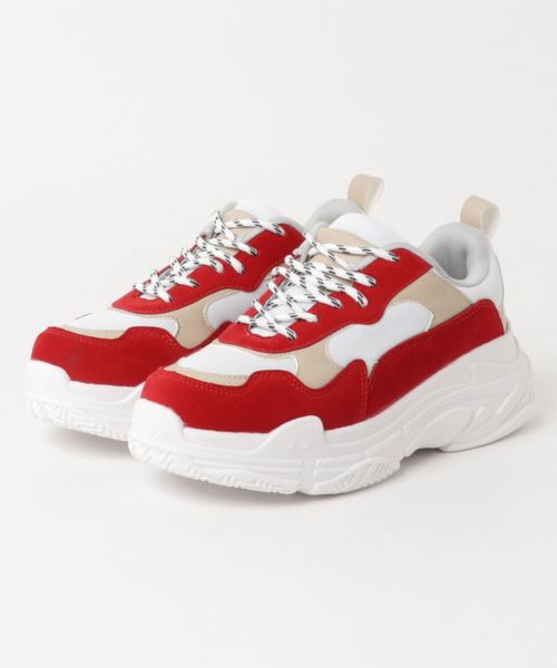 FIG&VIPER(フィグアンドバイパー)の「ダッドスニーカー(スニーカー・レディース・ホワイト/ブラック/イエロー/マルチ/レオパード/レッド/ライトブルー/パープル/ベージュ・SMALL/MEDIUM/LARGE)」の7枚目の写真