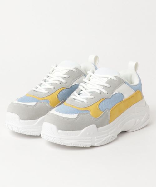 FIG&VIPER(フィグアンドバイパー)の「ダッドスニーカー(スニーカー・レディース・ホワイト/ブラック/イエロー/マルチ/レオパード/レッド/ライトブルー/パープル/ベージュ・SMALL/MEDIUM/LARGE)」の1枚目の写真