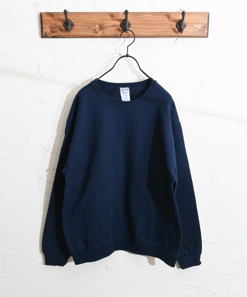 Anytime Songs（エニータイムソングス）の「【JERZEES/ジャージーズ】裏起毛スウェット トレーナー（スウェット・メンズ・ブラック/杢グレー/ホワイト/ネイビー/サンドベージュ/オリーブ/パープル/オレンジ/サックスブルー・LARGE/X-LARGE/SMALL/MEDIUM）」の6枚目の写真